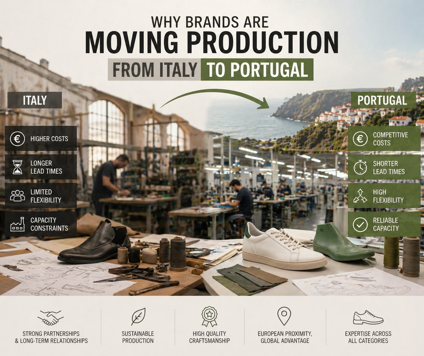Why Brands Are Moving Production from Italy to Portugal