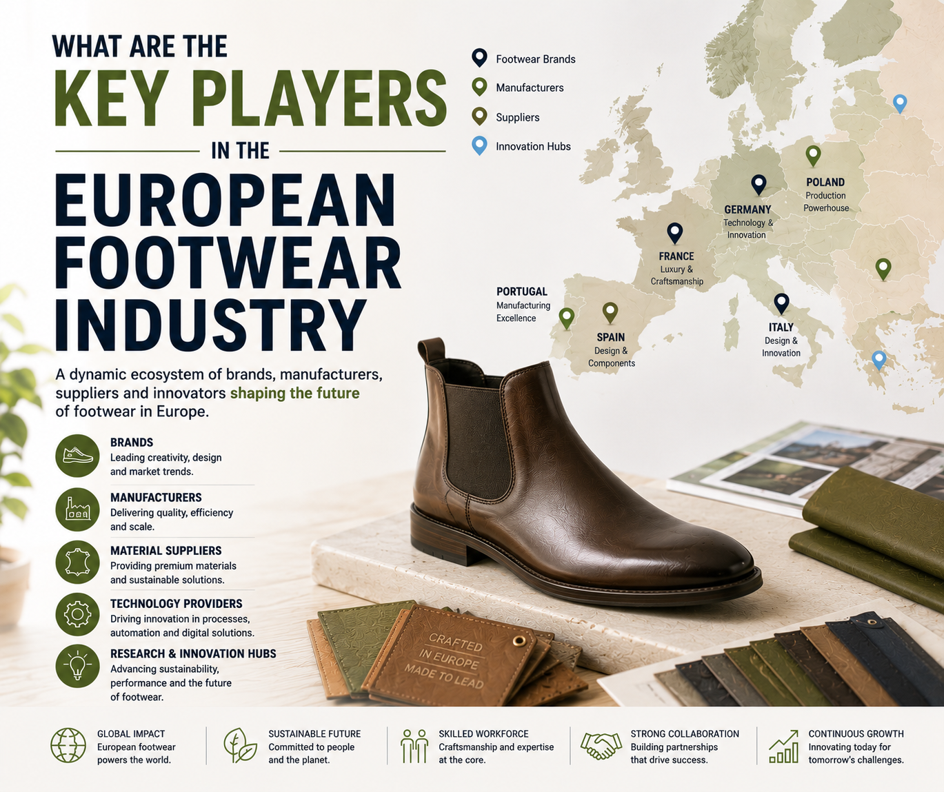 What are the Key Players in the European Footwear Industry