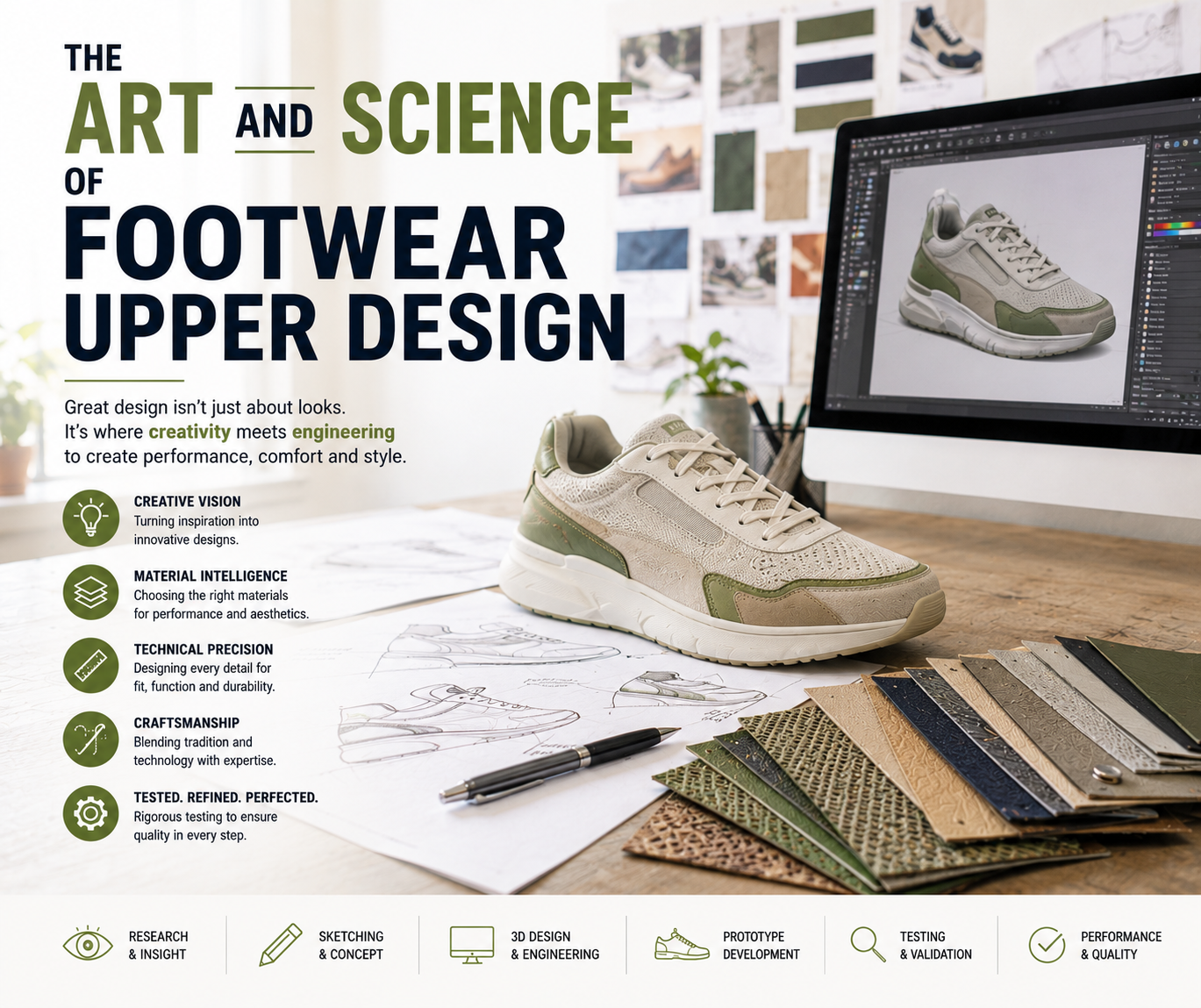 The Art and Science of Footwear Upper Design