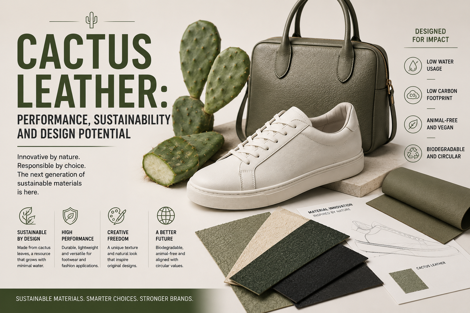 Cactus Leather Performance, Sustainability and Design Potential
